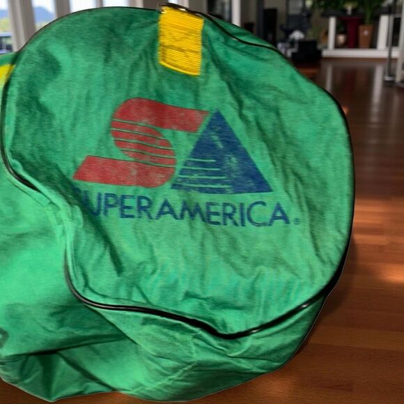 Vintage 80s 90s MN North Stars Hockey Dufflebag Super America Kare 11 Sponsors - Picture 8 of 8